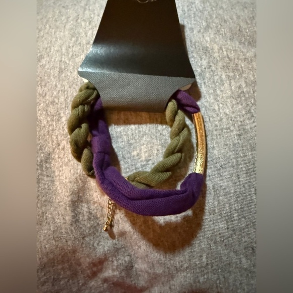Charming Charlie Elegant Purple and Gold Women's Bracelet